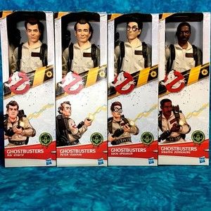 GHOSTBUSTERS Classic Hasbro 1984 12" Action Figures Peter Winston Ray Egon Set